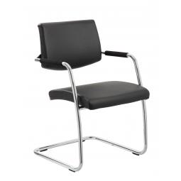 Havanna Visitor Chair Black Leather BR000050