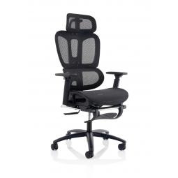 Horizon Executive Mesh Office Chair With Height Adjustable Arms Black - OP000319 -