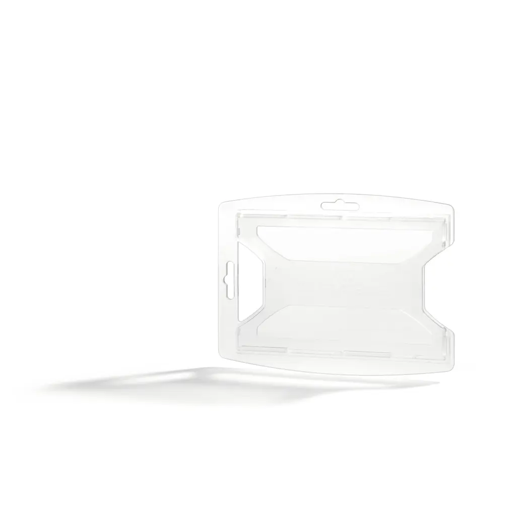 Durable reXycle 1 Card Security Pass ID Badge Holders made from 70% Recycled PP Clear (Pack 10) - 895119