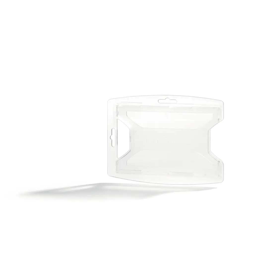 Durable reXycle 2 Card Security Pass ID Badge Holders made from 70% Recycled PP Clear (Pack 10) - 895219