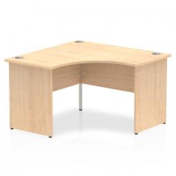 Dynamic Impulse 1200mm Corner Desk Maple Top Panel End Leg MI000450