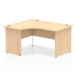 Dynamic Impulse 1400mm Left Hand Desk Maple Top Panel End Leg I003868