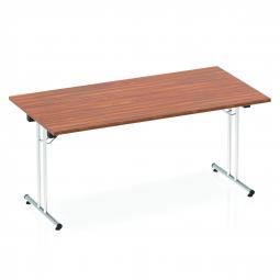 Dynamic Impulse 1600mm Folding Rectangular Table Walnut Top I000700