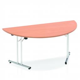 Dynamic Impulse 1600mm Folding Semi circle Table Beech Top I000694