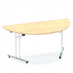 Dynamic Impulse 1600mm Folding Semi circle Table Maple Top I000721