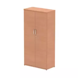 Dynamic Impulse W800 x D400 x H1600mm 3 Shelf Cupboard Beech Finish - S00003