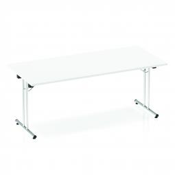 Dynamic Impulse 1800mm Folding Rectangular Table White Top I000710