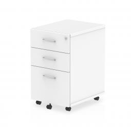 Impulse 3 Drawer Under Desk Pedestal White I001654