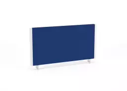 Impulse Straight Screen W800 x D25 x H400mm Blue With White Frame - I004617