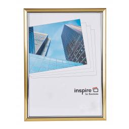 Inspire For Business Certificate A4 Back Loader Gold Frame