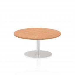 Dynamic Italia 1000mm Poseur Round Table Oak Top 475mm High Leg ITL0140