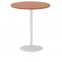 Dynamic Italia 1000mm Poseur Round Table Walnut Top 1145mm High Leg ITL0149