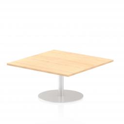 Dynamic Italia 1000mm Poseur Square Table Maple Top 475mm High Leg ITL0349