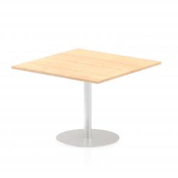 Dynamic Italia 1000mm Poseur Square Table Maple Top 725mm High Leg ITL0355