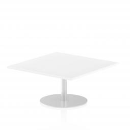 Dynamic Italia 1000mm Poseur Square Table White Top 475mm High Leg ITL0348