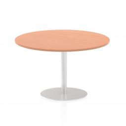 Dynamic Italia 1200mm Poseur Round Table Beech Top 725mm High Leg ITL0160