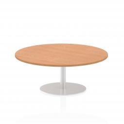 Dynamic Italia 1200mm Poseur Round Table Oak Top 475mm High Leg ITL0158