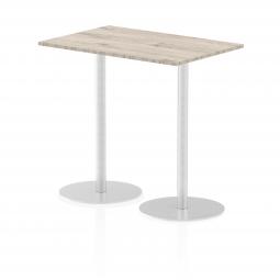 Dynamic Italia 1200 x 800mm Poseur Rectangular Table Grey Oak Top 1145mm High Leg ITL0261