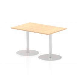 Dynamic Italia 1200 x 800mm Poseur Rectangular Table Maple Top 725mm High Leg ITL0253