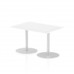 Dynamic Italia 1200 x 800mm Poseur Rectangular Table White Top 725mm High Leg ITL0252