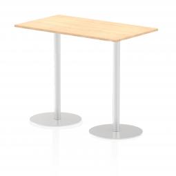 Dynamic Italia 1400 x 800mm Poseur Rectangular Table Maple Top 1145mm High Leg ITL0277