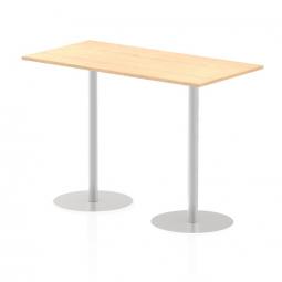 Dynamic Italia 1600 x 800mm Poseur Rectangular Table Maple Top 1145mm High Leg ITL0295