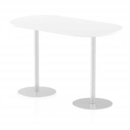 Dynamic Italia 1800mm Poseur Boardroom Table White Top 1145mm High Leg ITL0186