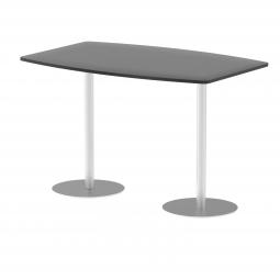 Dynamic Italia 1800mm Poseur High Gloss Table Black Top 1145mm High Leg ITL0320