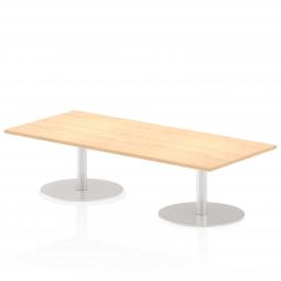 Dynamic Italia 1800 x 800mm Poseur Rectangular Table Maple Top 475mm High Leg ITL0301