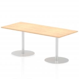 Dynamic Italia 1800 x 800mm Poseur Rectangular Table Maple Top 725mm High Leg ITL0307