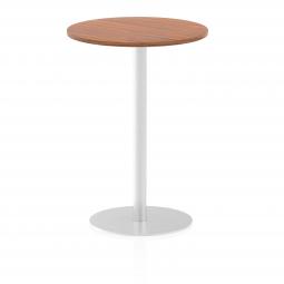 Dynamic Italia 600mm Poseur Round Table Walnut Top 1145mm High Leg ITL0113