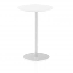 Dynamic Italia 600mm Poseur Round Table White Top 1145mm High Leg ITL0114