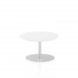 Dynamic Italia 600mm Poseur Round Table White Top 475mm High Leg ITL0102