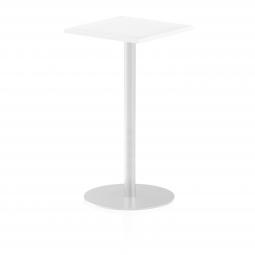 Dynamic Italia 600mm Poseur Square Table White Top 1145mm High Leg ITL0222