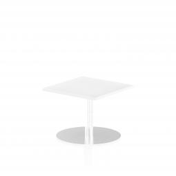 Dynamic Italia 600mm Poseur Square Table White Top 475mm High Leg ITL0210