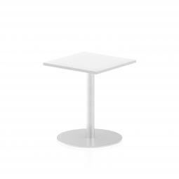 Dynamic Italia 600mm Poseur Square Table White Top 725mm High Leg ITL0216