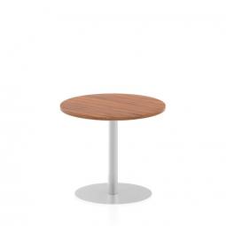 Dynamic Italia 800mm Poseur Round Table Walnut Top 725mm High Leg ITL0125