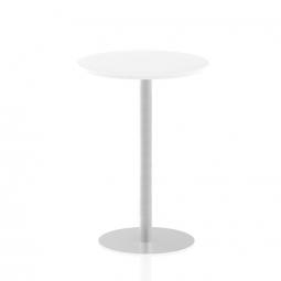 Dynamic Italia 800mm Poseur Round Table White Top 1145mm High Leg ITL0132