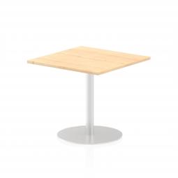 Dynamic Italia 800mm Poseur Square Table Maple Top 725mm High Leg ITL0337