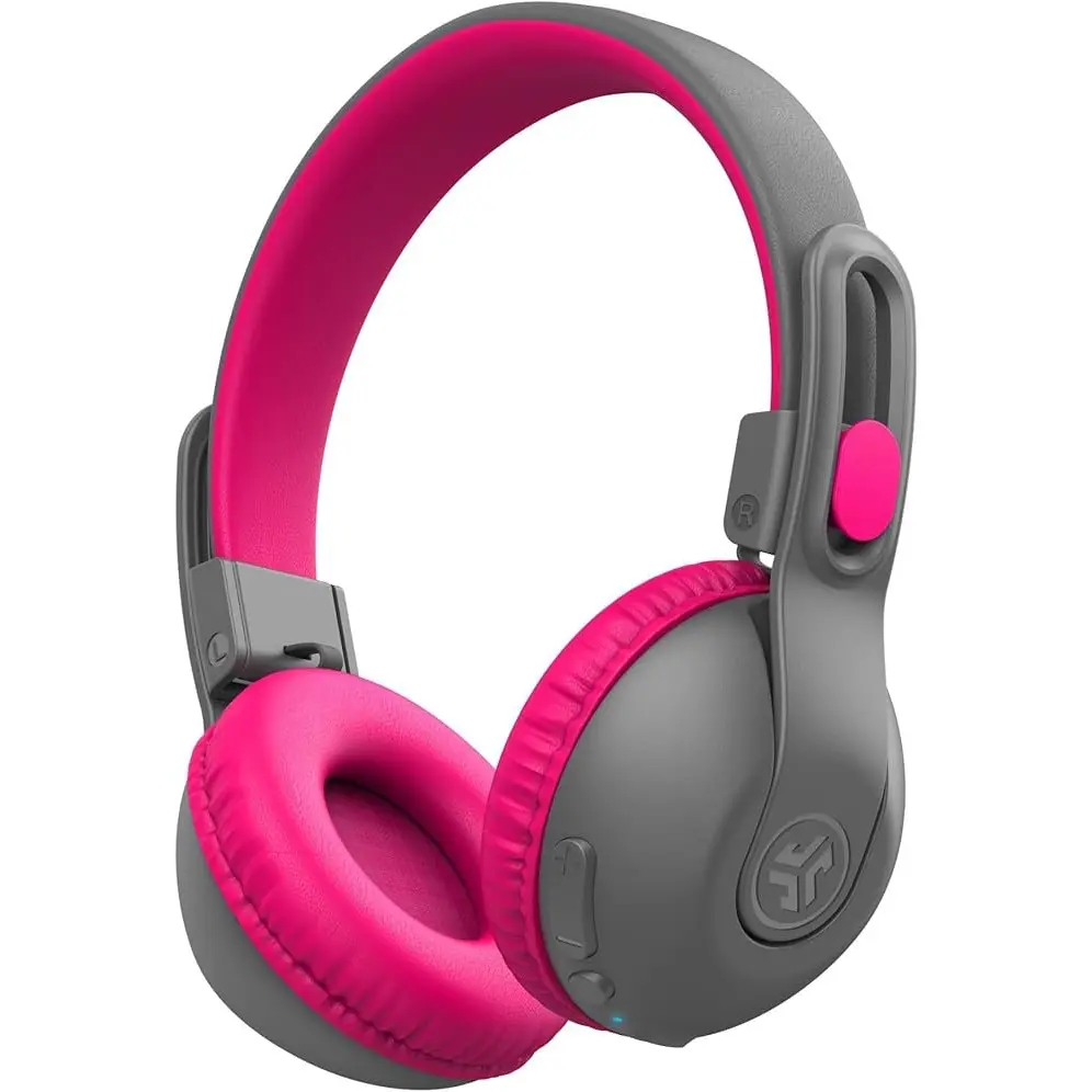 JLab Audio JBuddies Studio 2 Wireless Grey and Pink Headphones