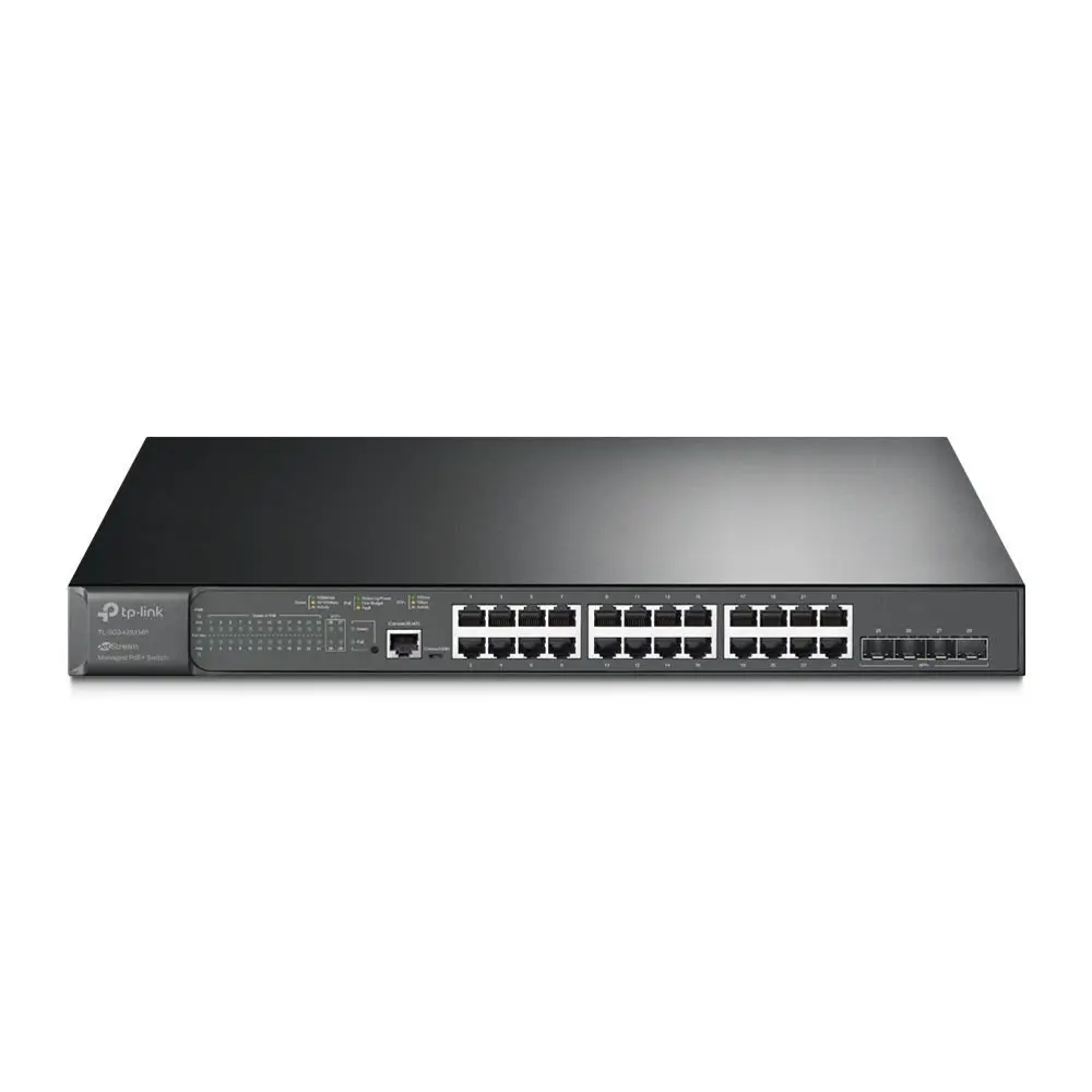 TP-Link JetStream 24-Port Gigabit and 4-Port 10GE SFP Plus L2 Managed Switch