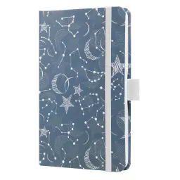 Jolie Diary 2025 Approx A6 Hardcover Matt Embossed Hot Foil Gloss Varnish Week To View  95x150x16mm Cosmic Fantasy Blue