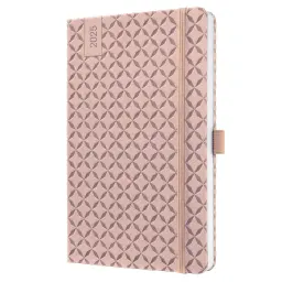 Jolie Diary 2025 Approx A5 Hardcover Thermo PU Week To View Flair 135x203x16mm Pearl Rose