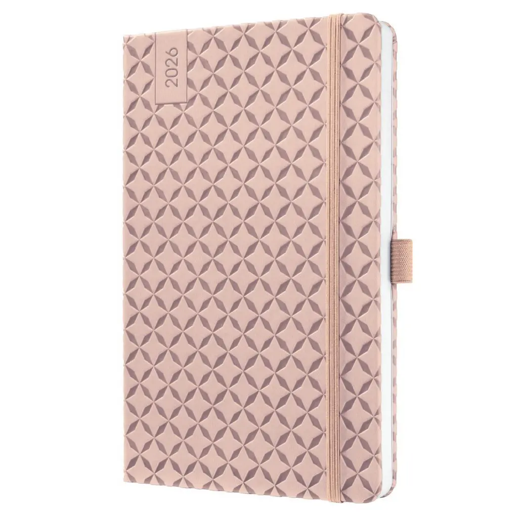 Sigel Jolie Diary 2026 A5 Week To View Pearl Rose - J6131