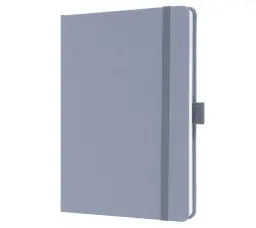 Sigel Jolie Notebook A5 Hardcover A5 152x203x19mm Fabric Cover 192 100gsm Ruled Pages With Pen Loop & Elastic Fastener Light Lilac - JN407