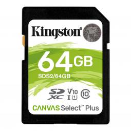 Kingston 64GB Canvas Select Plus C10 UHSI SDXC