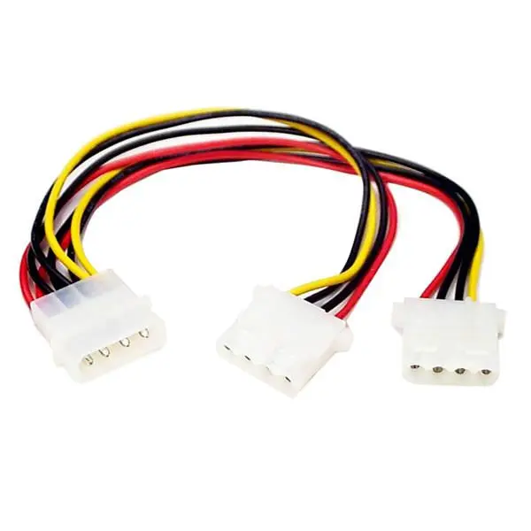 StarTech.com LP4 to 2x LP4 Power Y Splitter Cable MF