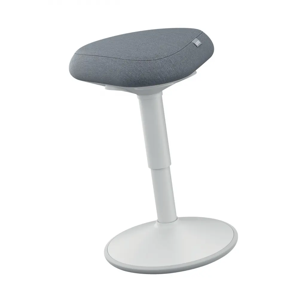 Leitz Ergo Active Sitting Stool With Comfort Seat Light Grey - 65440085