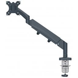 Leitz Ergo Space-Saving Single Monitor Arm Suitable for Monitors upto 32inches Dark Grey - 64890089