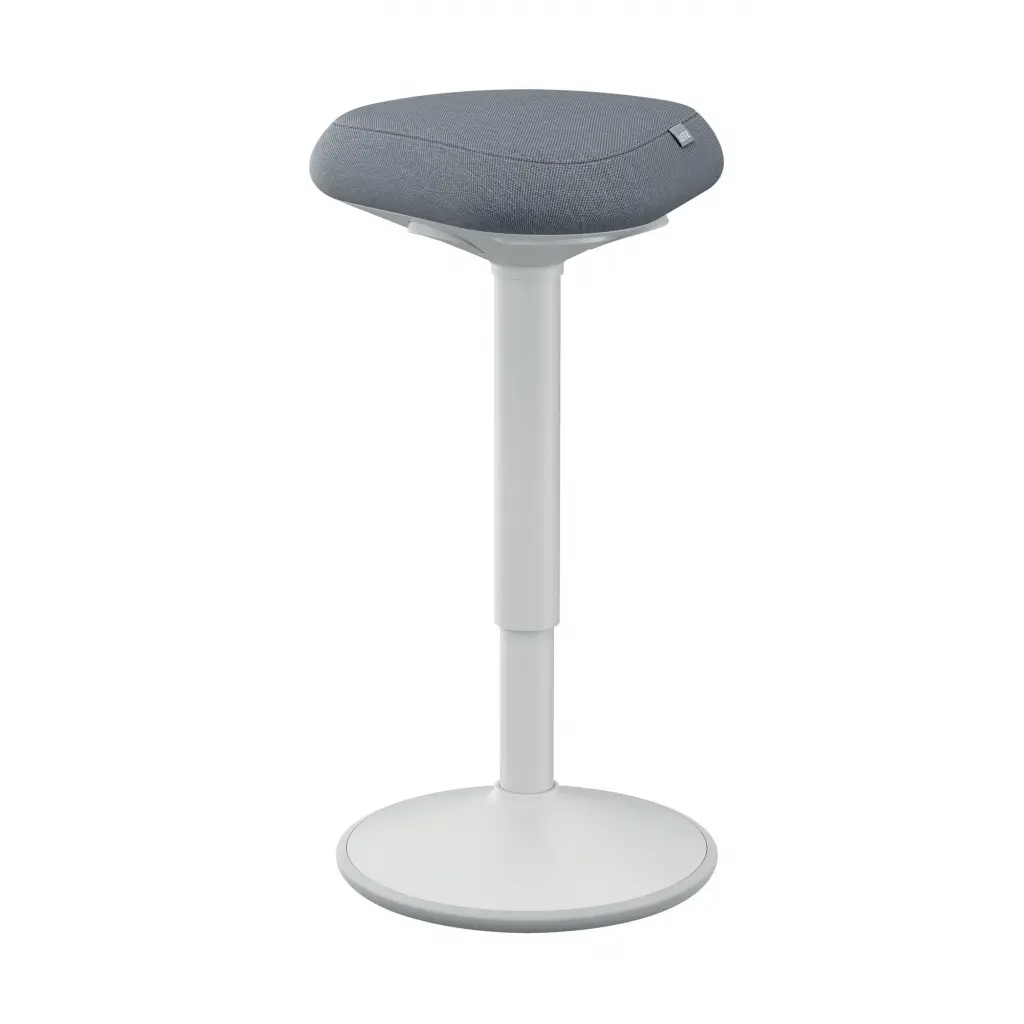 Leitz Ergo Active Standing Stool With Comfort Seat Light Grey - 65450085